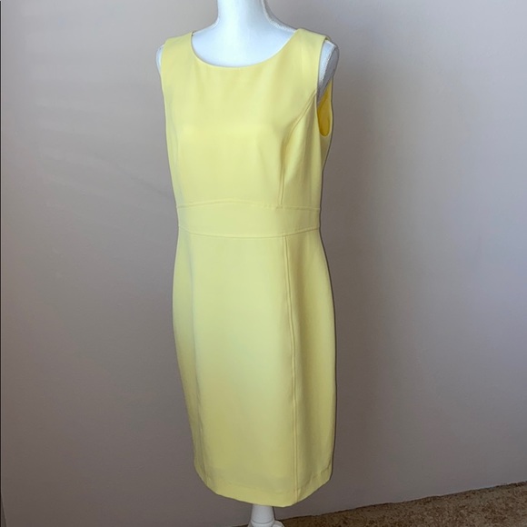 kasper yellow dress